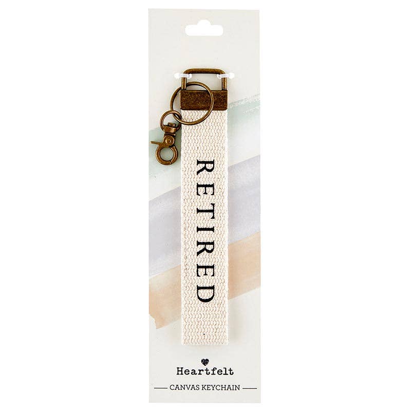 Retired Canvas Keychain
