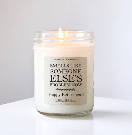 Funny Retirement 4oz Candle