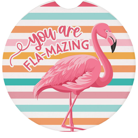 Fla-mazing Stripes - Car Coasters