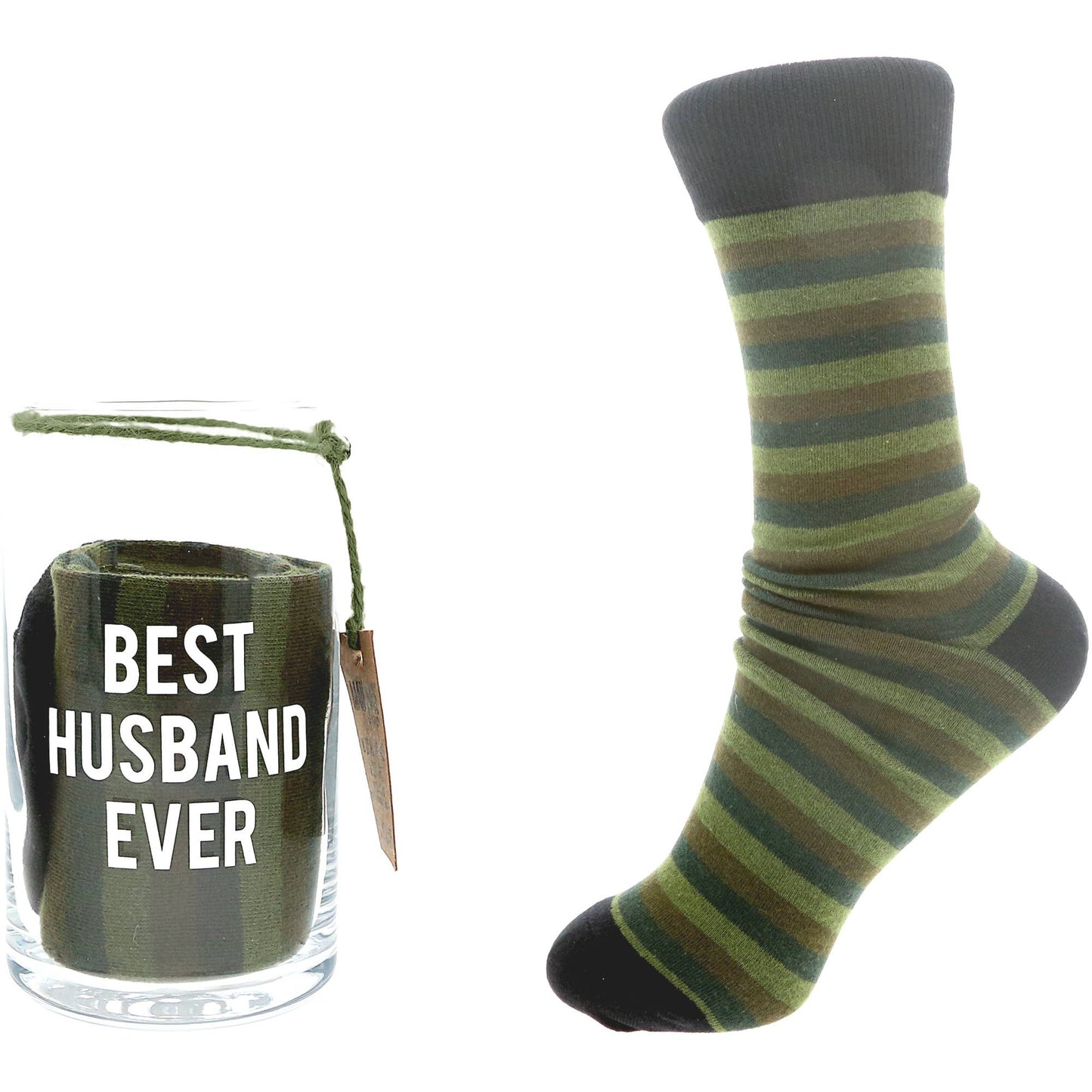 Beer Can Glass and Sock Set - Husband