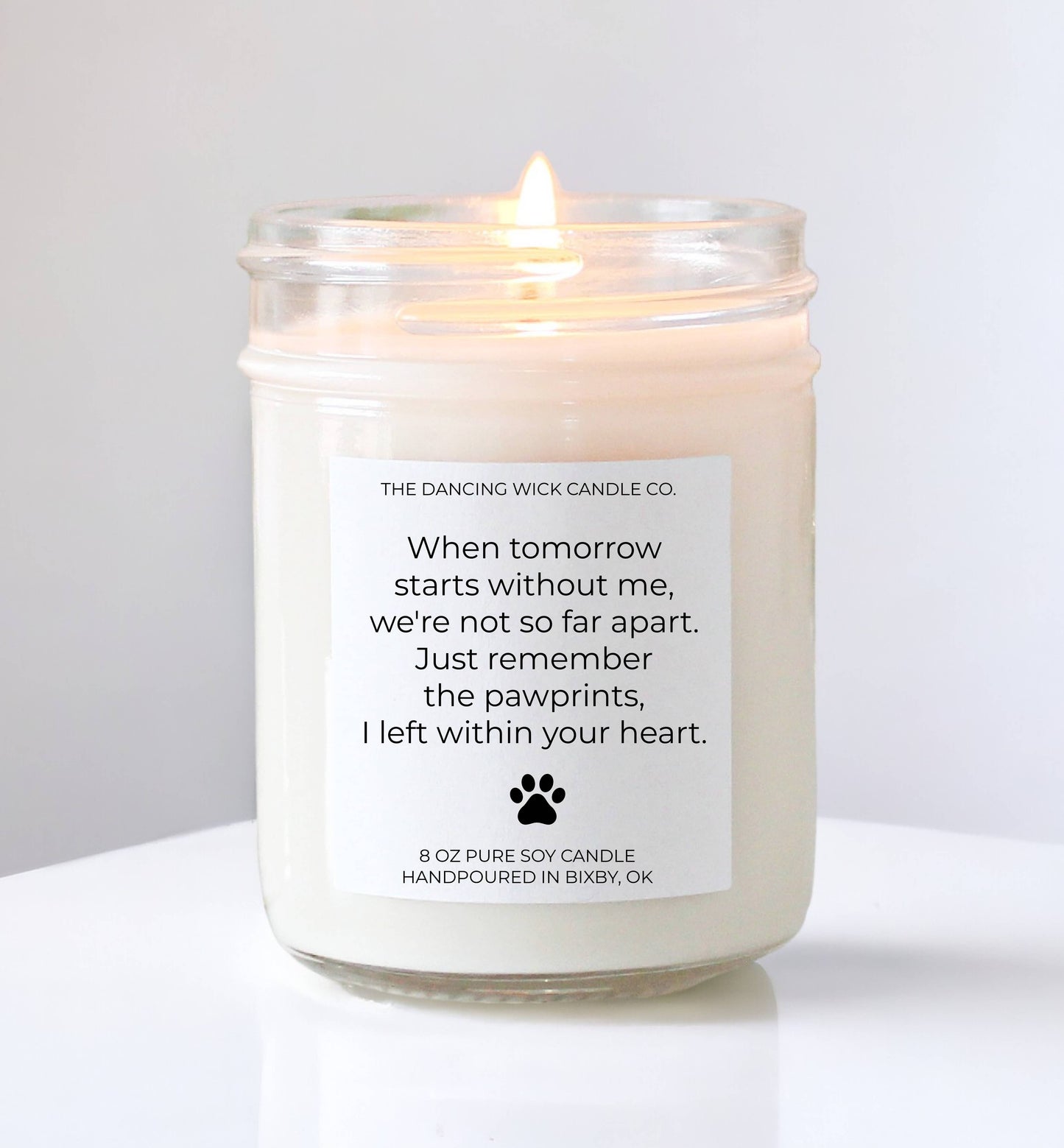 Pet Memorial Gift 4oz Candle