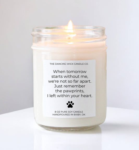 Pet Memorial Gift 4oz Candle
