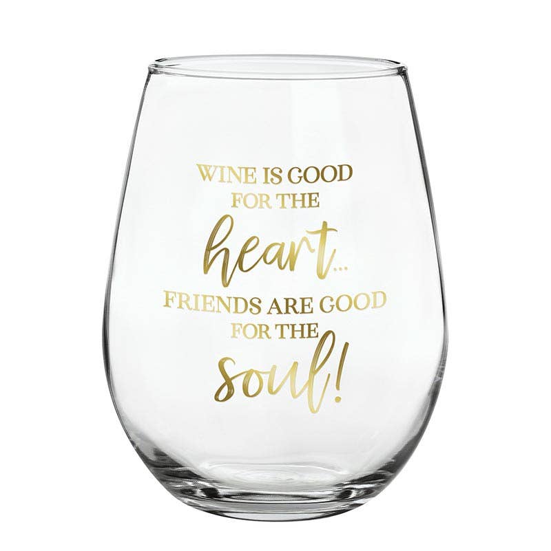 Friends Stemless Wine Glass