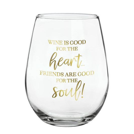 Friends Stemless Wine Glass