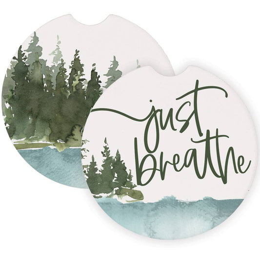 Just Breathe Lake - Car Coaster