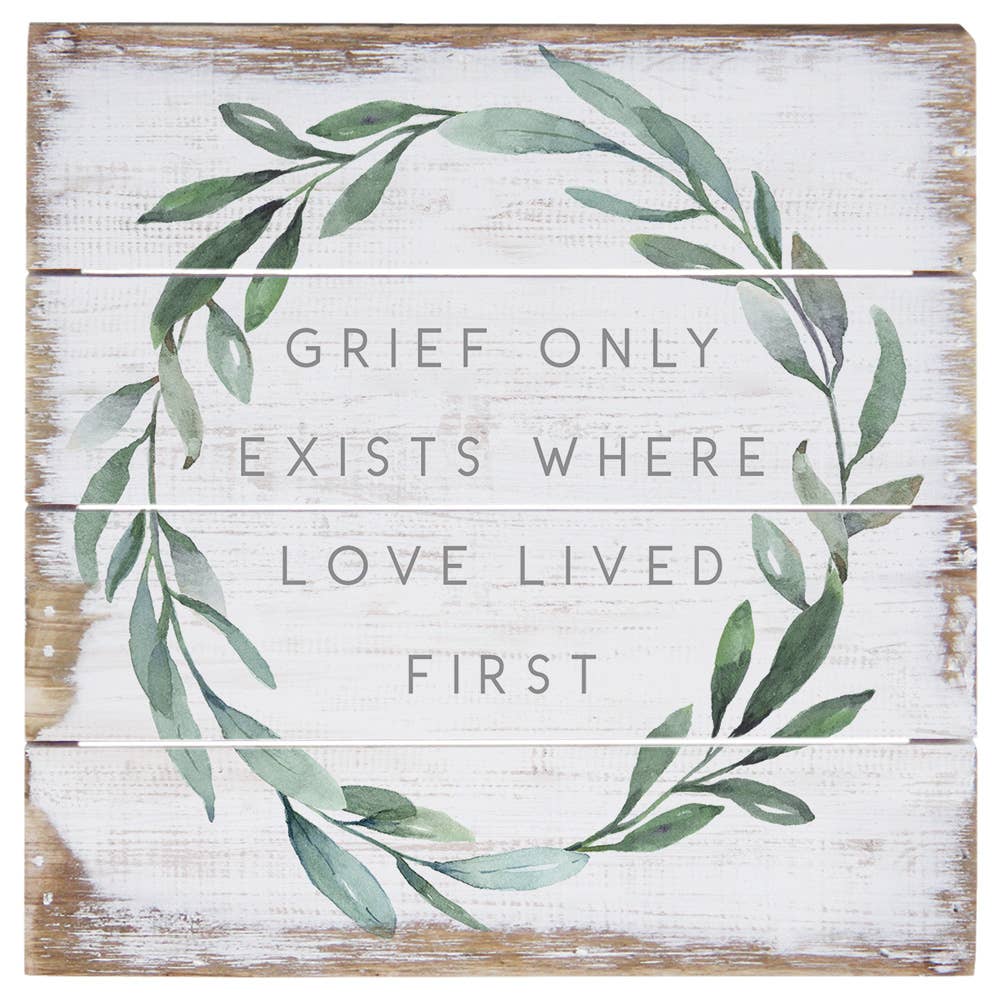 Grief Exists Pallet Petites: 6" x 6" x 1"