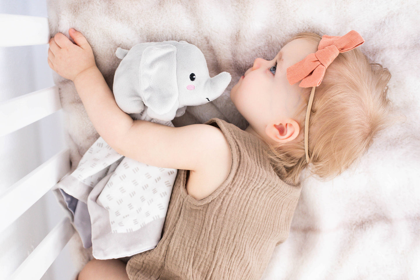 Elephant Baby Lovey Blanket