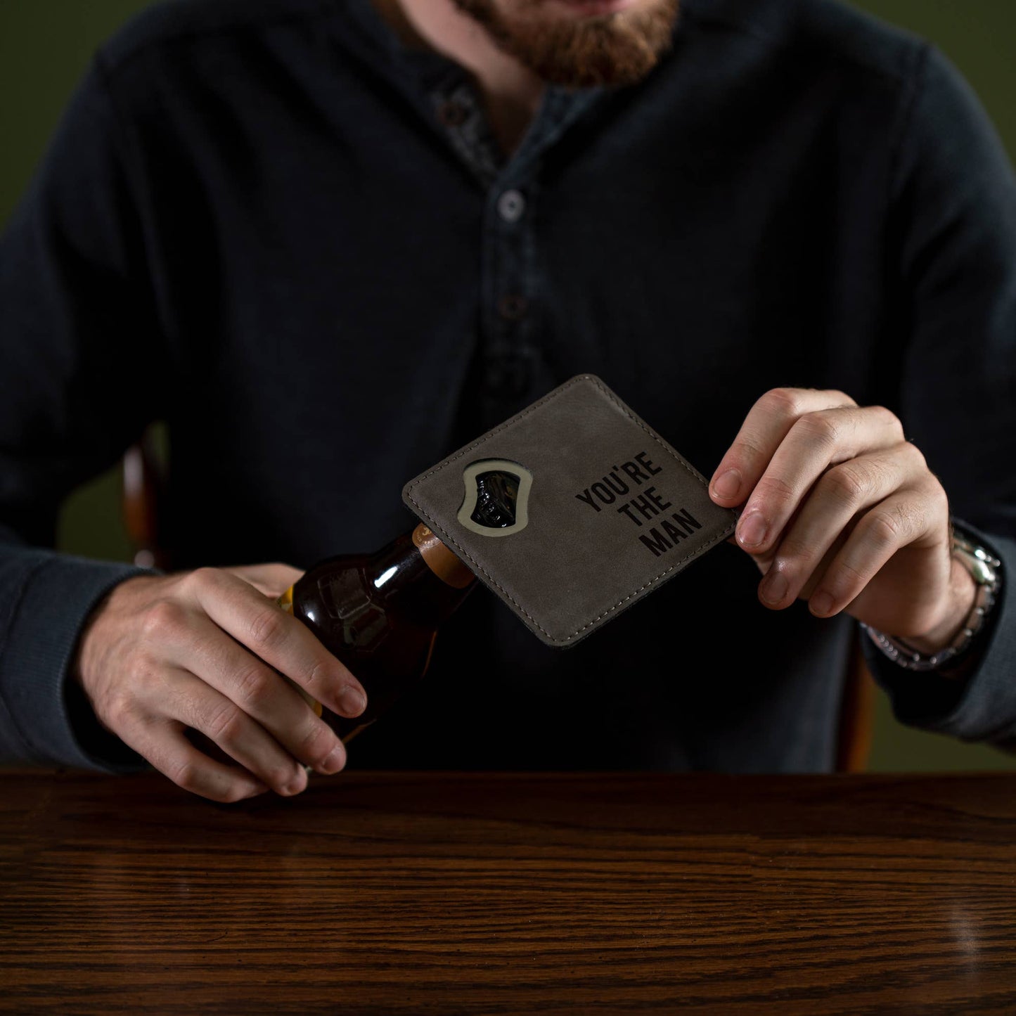 You're The Man Bottle Opener Coaster