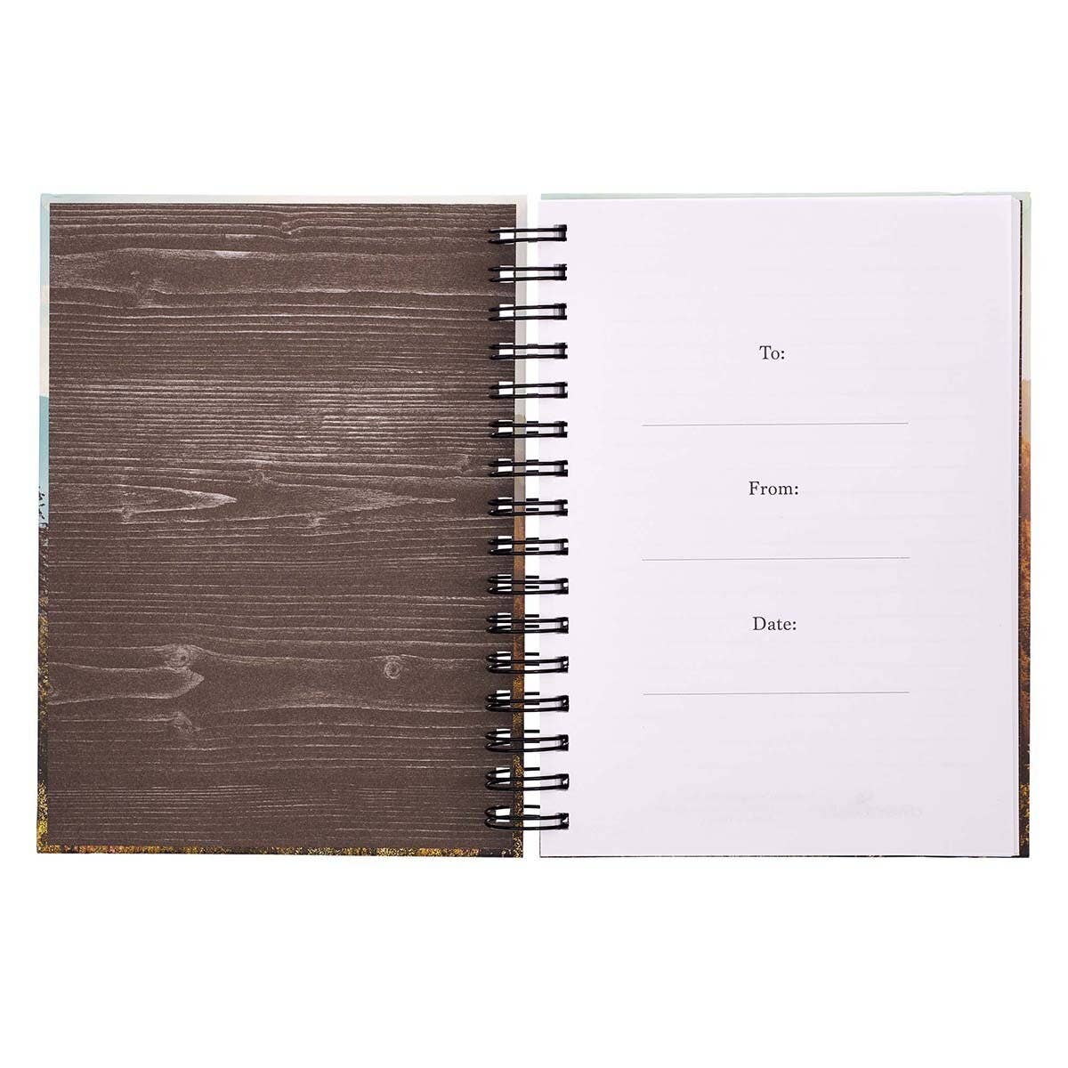 Be Strong and Courageous Wire bound Journal
