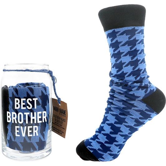 Beer Can Glass and Sock Set - Brother