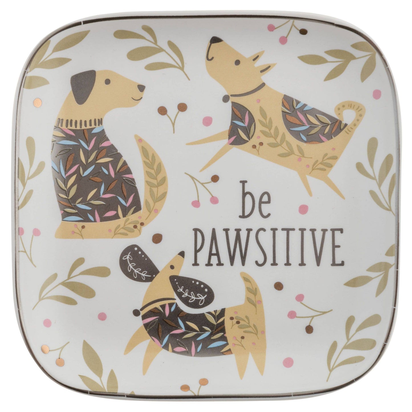 Dog Be Pawsitive Trinket Tray