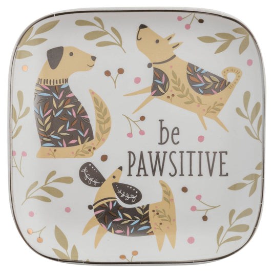 Dog Be Pawsitive Trinket Tray