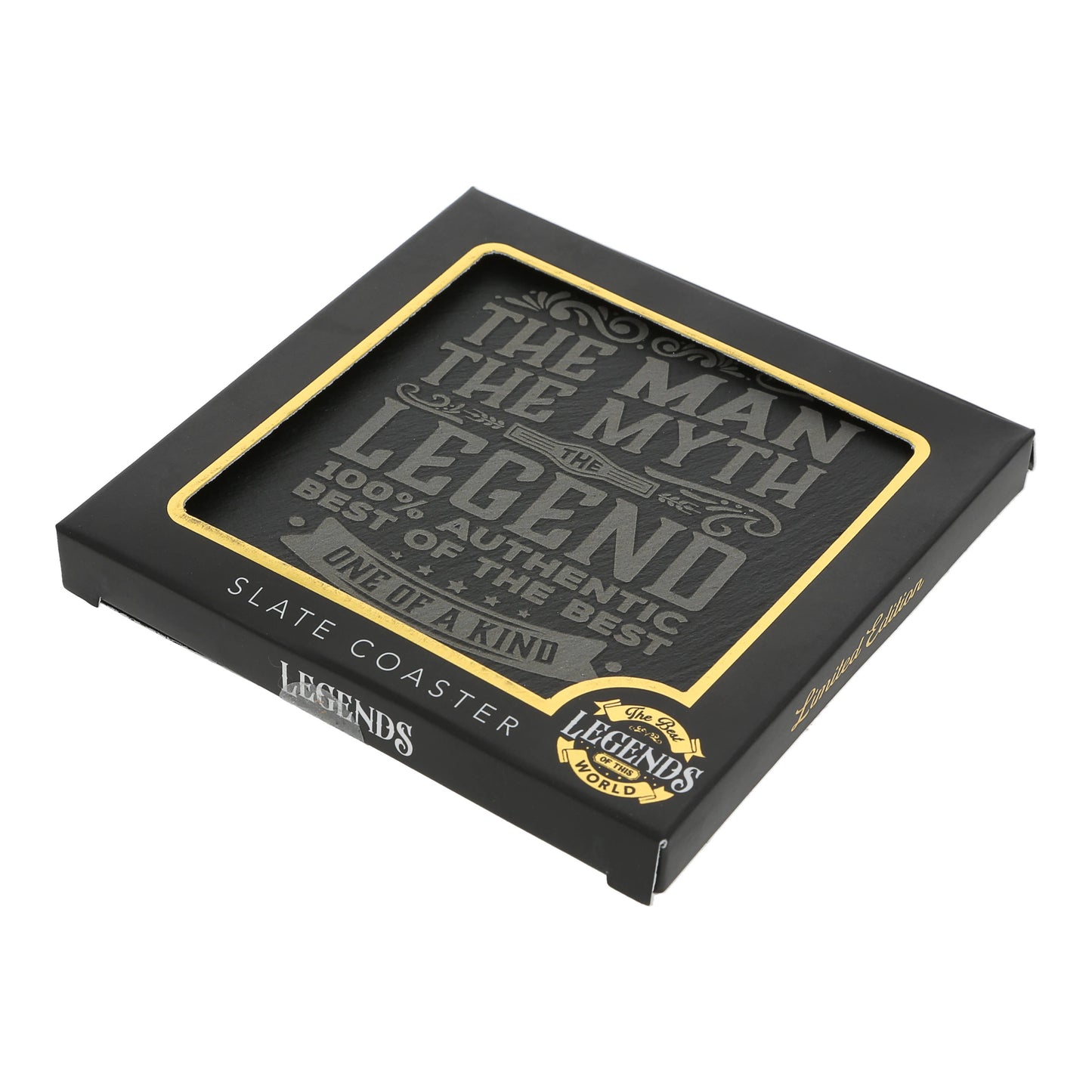Man, Myth, Legend Slate Coaster