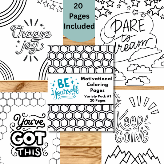 Printable Motivational Coloring Pages Variety #1