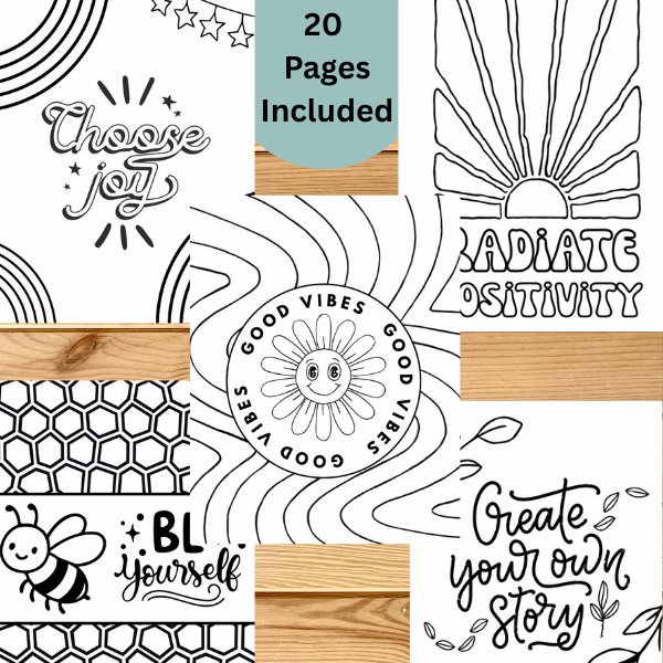 Printable Motivational Coloring Pages Variety #1