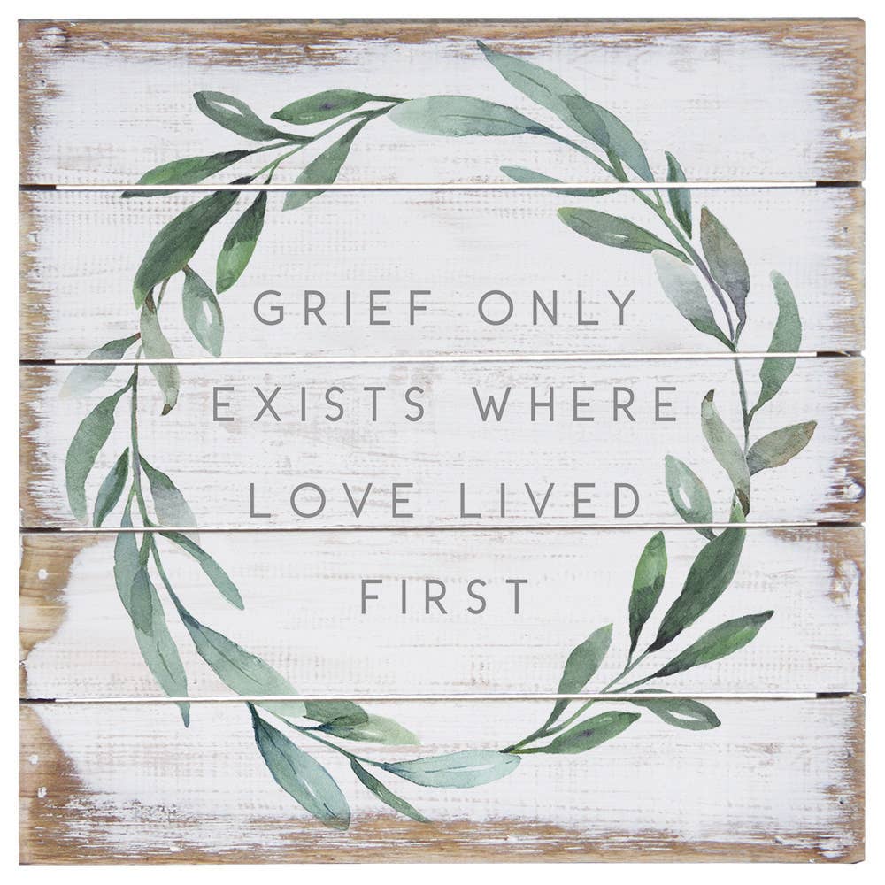 Grief Exists Pallet Petites: 6" x 6" x 1"