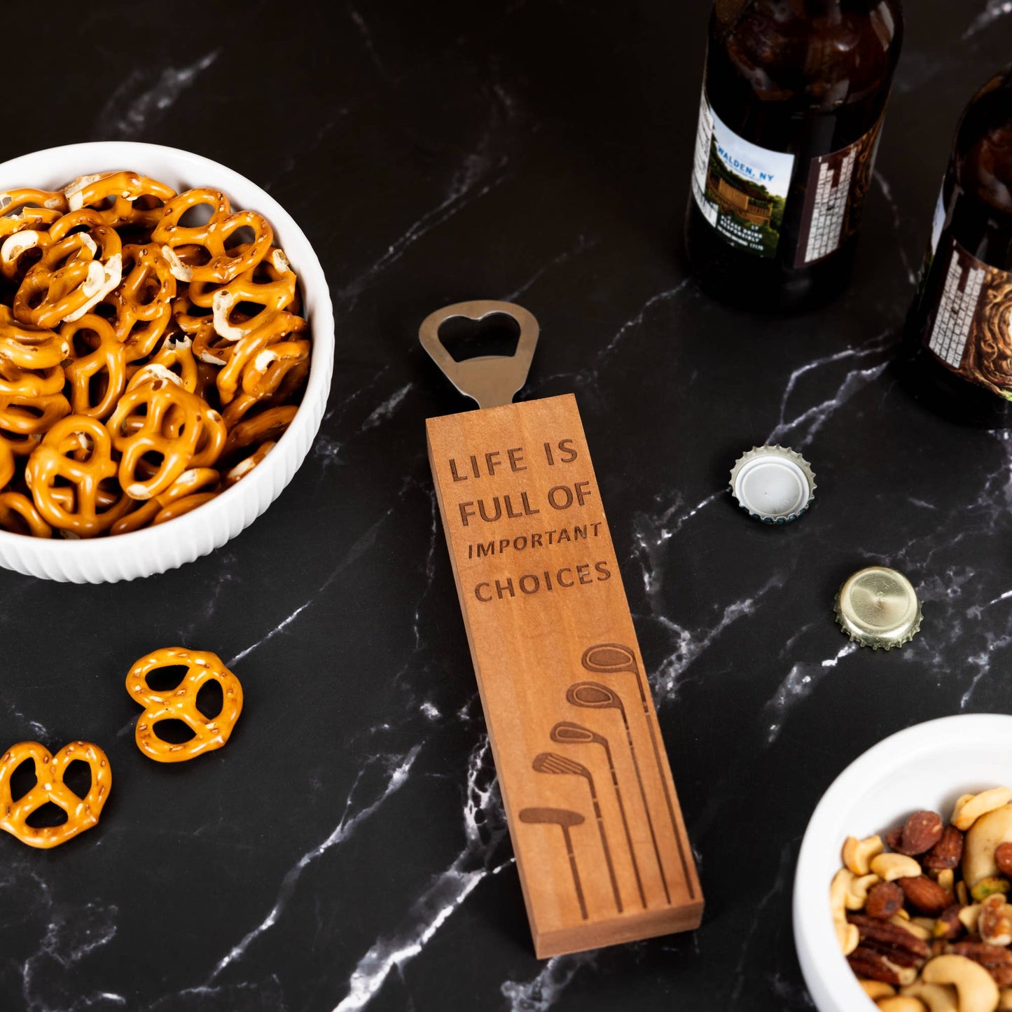 Important Choices Wooden Bottle Opener
