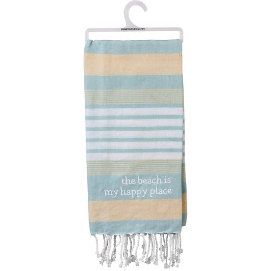 Beach Is My Happy Place Kitchen Towel