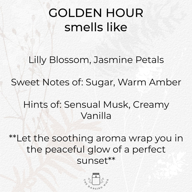 Sending Sunshine Soy Candle, Golden Hour Scent, 8 oz Handpoured Home Décor