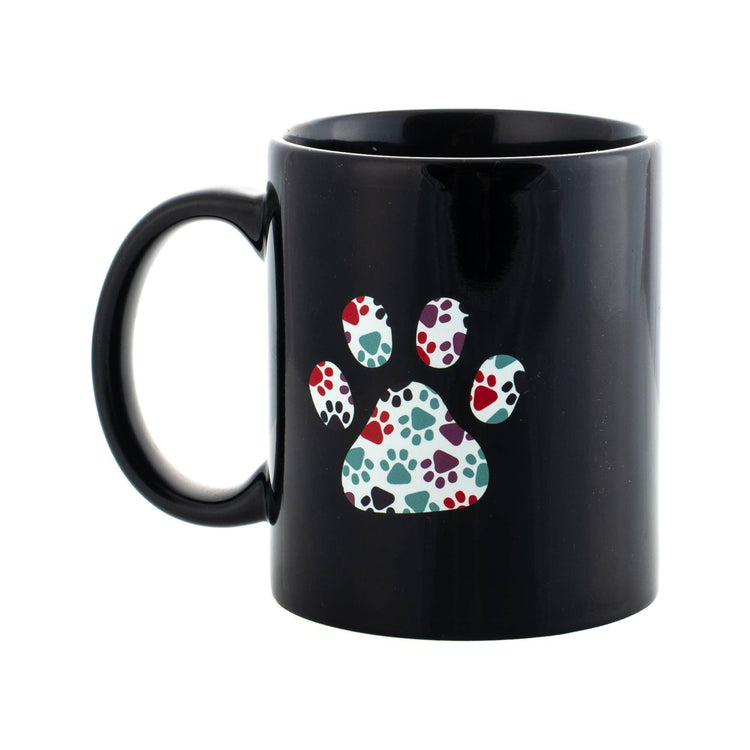 Ceramic Paw Print Love Mug, Dog Pet Owner Gift