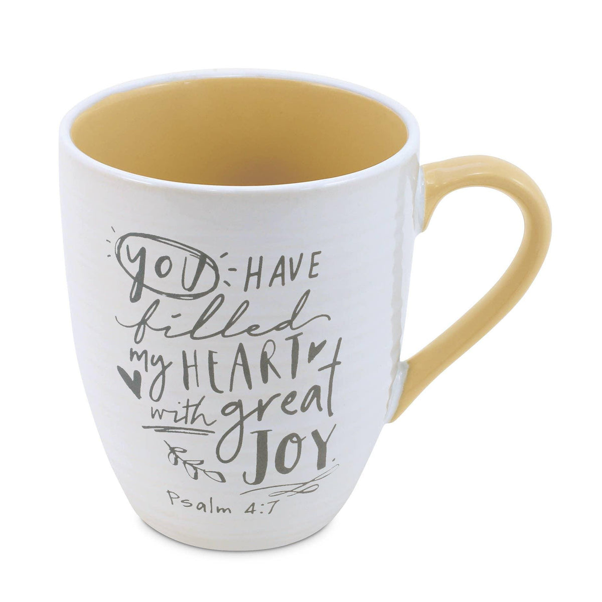 Christian Mug, Inspirational Faith Message, Ceramic 18 Oz