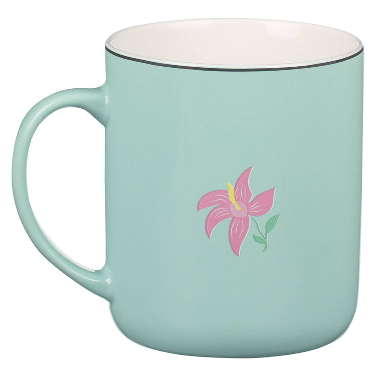 Ceramic Mug "You Are An Woman" – Inspirational Floral Coffee Cup