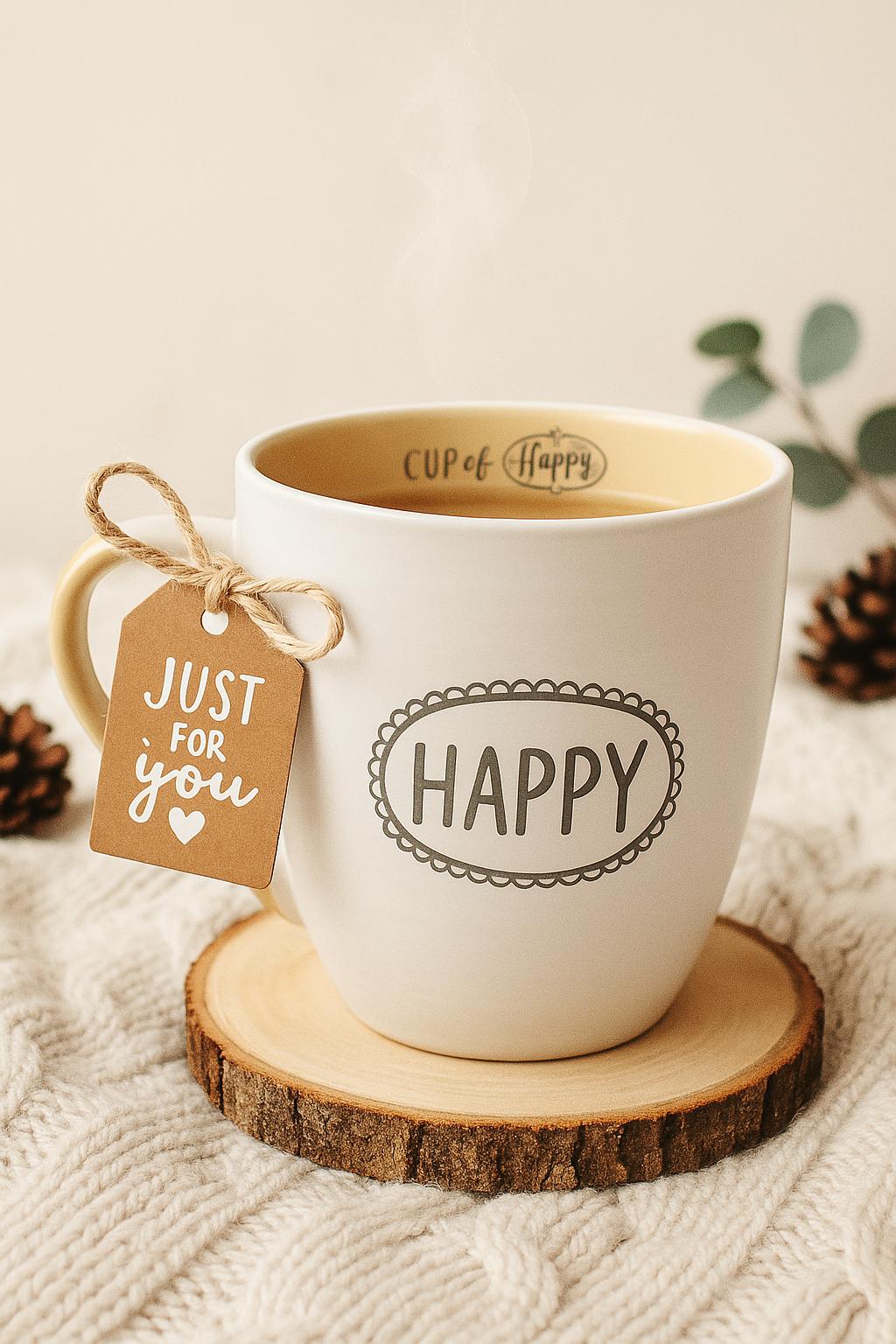 Christian Mug, Inspirational Faith Message, Ceramic 18 Oz