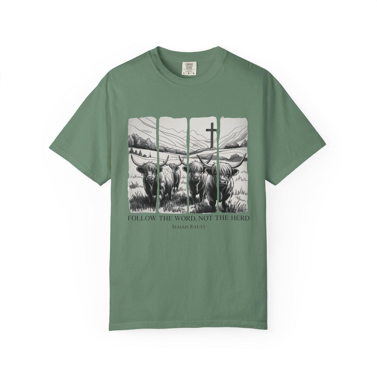 Follow the Word Not Herd T-Shirt, Isaiah 8:11 Christian Tee