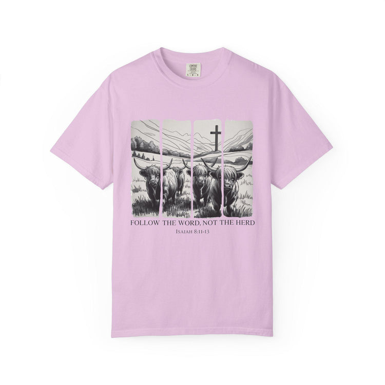 Follow the Word Not Herd T-Shirt, Isaiah 8:11 Christian Tee