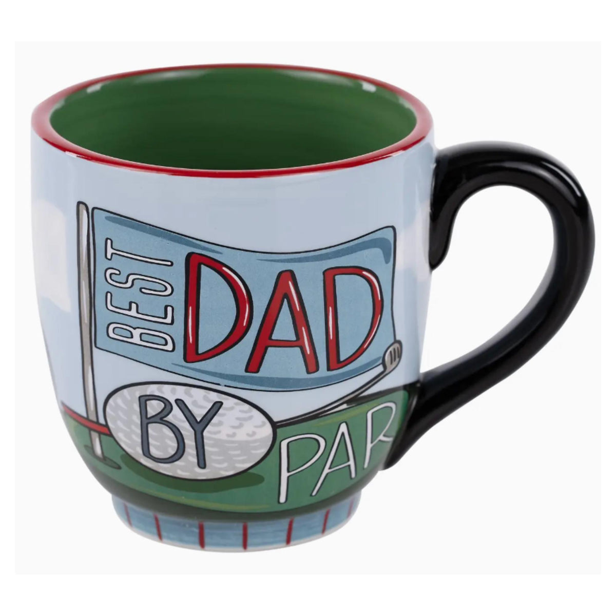 Ceramic Golf Mug, Dad By Par Coffee Cup, Father's Day Gift