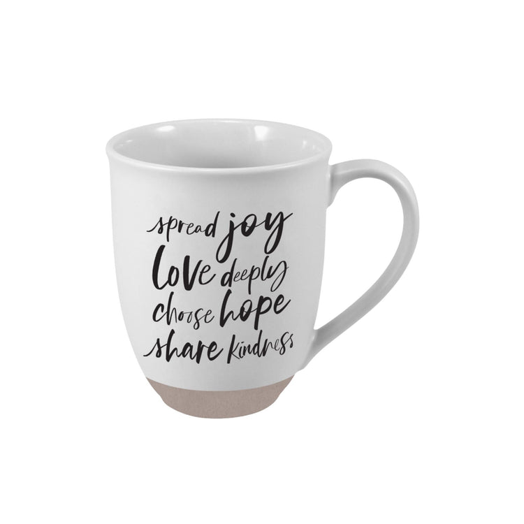 Inspirational Ceramic Mug | Spread Joy, Love Deeply, Choose Hope, Share Kindness