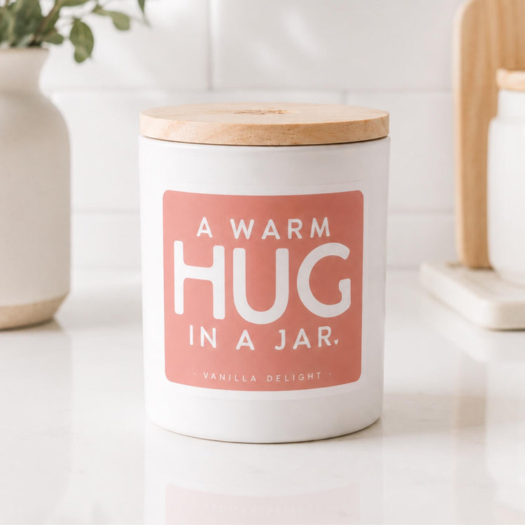 Vanilla Delight Soy Candle | "A Warm Hug in a Jar" Cozy Home Decor