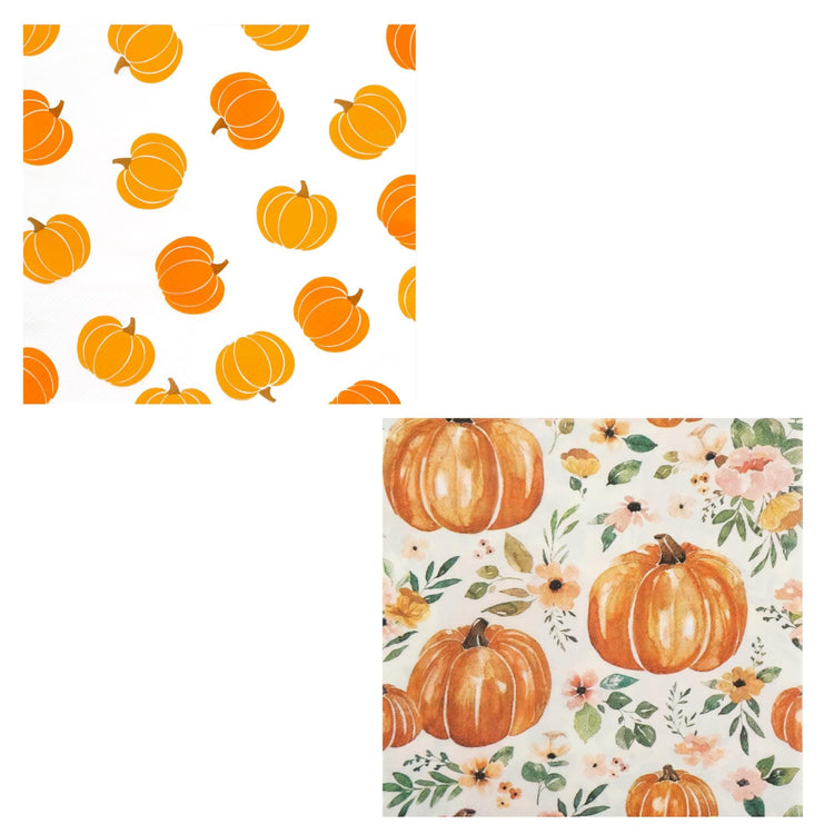 Fall Decorative Paper Napkins for Decoupage, Mixed Media Crafts (Set of 13)