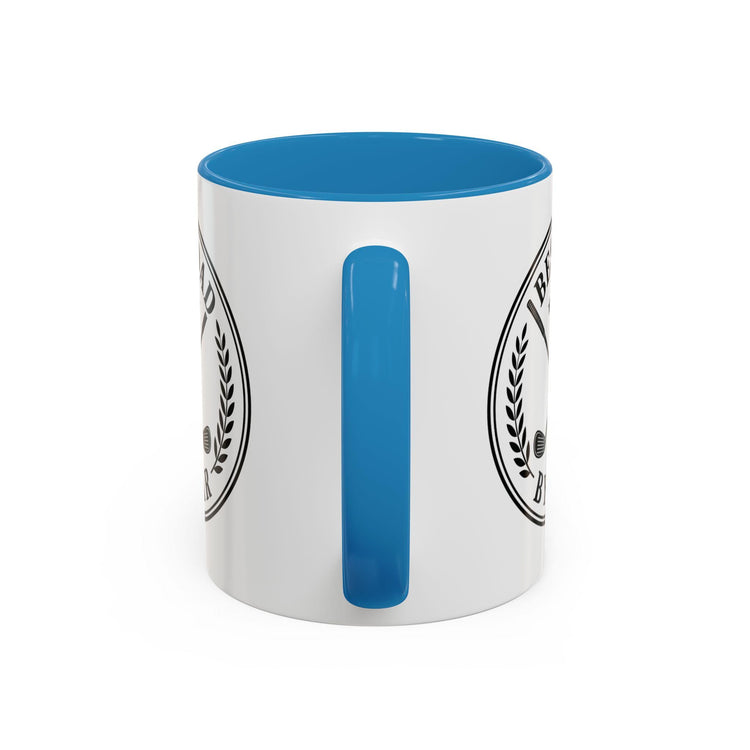 Dad By Par Golf Emblem Accent Mug (11oz/15oz)