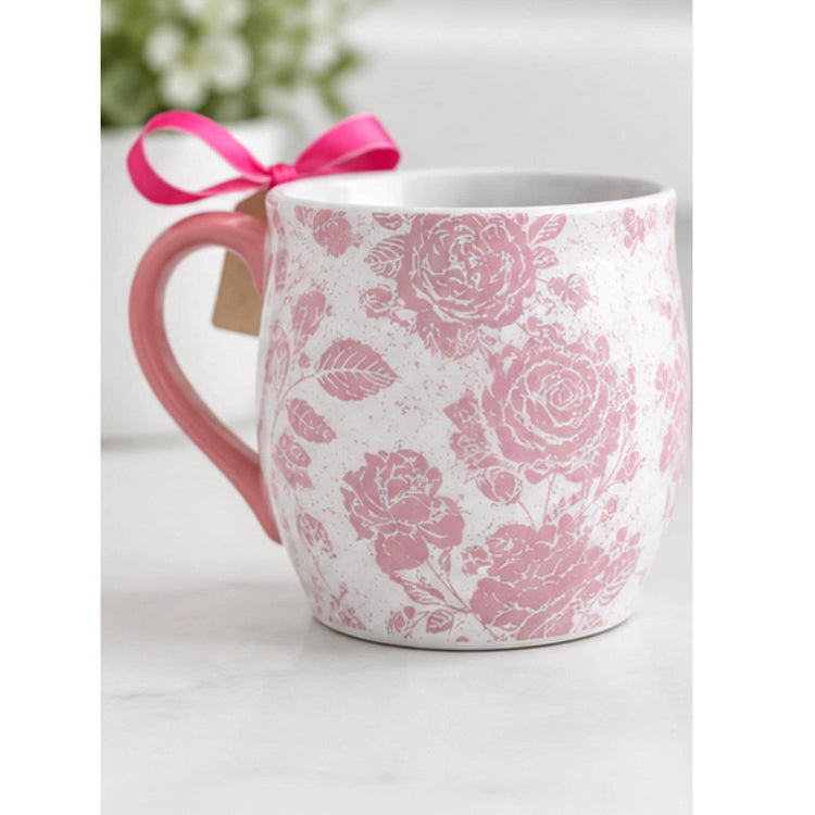 Floral Mug, Strength for Today Hope for Tomorrow, Inspirational Christian Coffee Cup