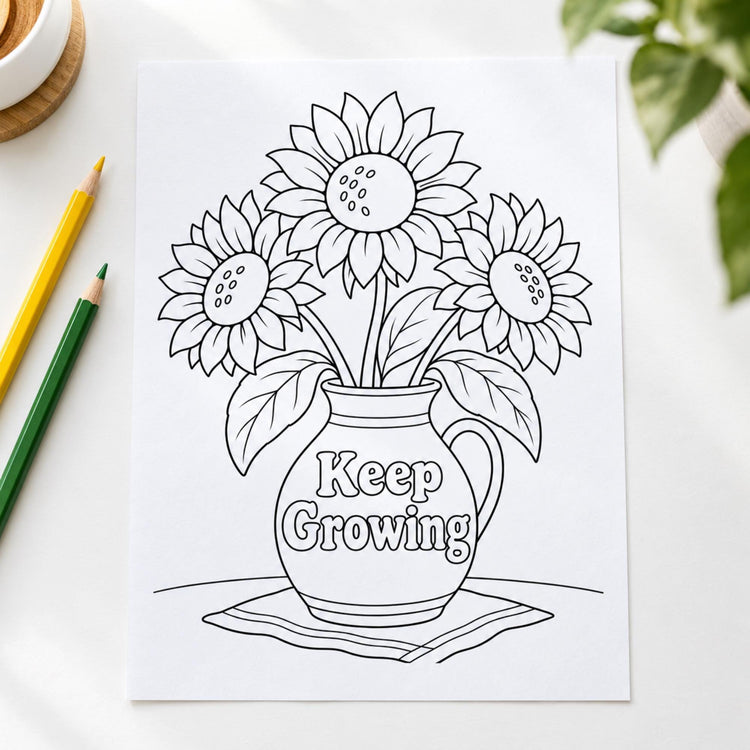 Motivational Coloring Pages Variety Pack, 24 Printable Inspirational Designs, Adult Coloring PDF