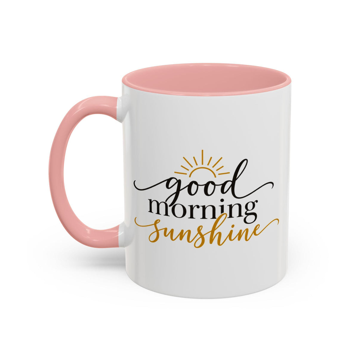 Good Morning Sunshine Coffee Mug | Ceramic, 11oz or 15oz, Gold Accent