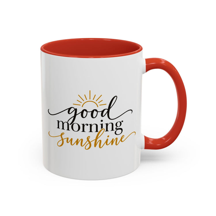 Good Morning Sunshine Coffee Mug | Ceramic, 11oz or 15oz, Gold Accent
