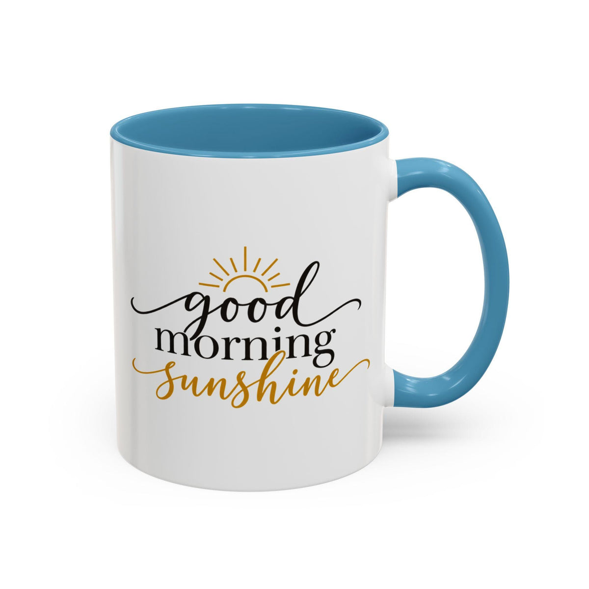 Good Morning Sunshine Coffee Mug | Ceramic, 11oz or 15oz, Gold Accent