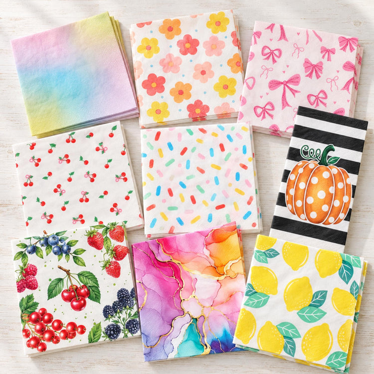 Mystery Decoupage Napkin Variety Pack, Assorted Designs for Crafts (Set of 20)