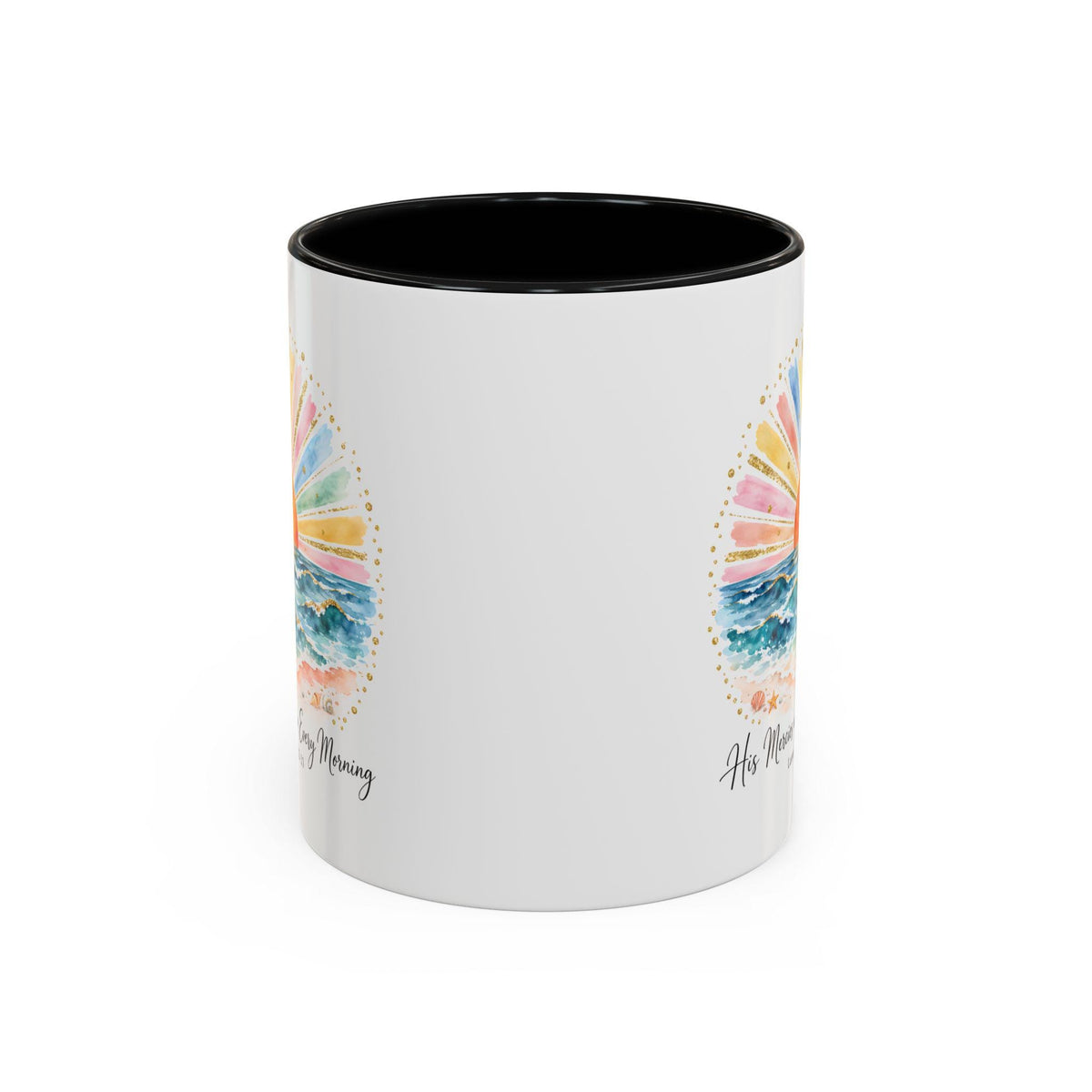 Sunrise Cross Over Ocean mug | Religious Scripture Coffee Mug