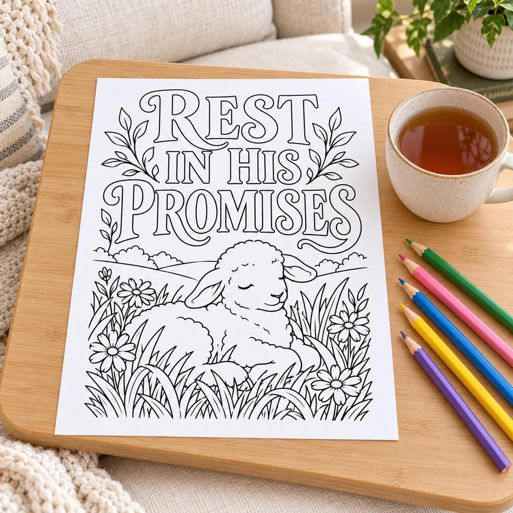 24 Christian Coloring Pages for Adults, Faith & Encouragement Printable PDF, 8.5 x 11 Digital Download