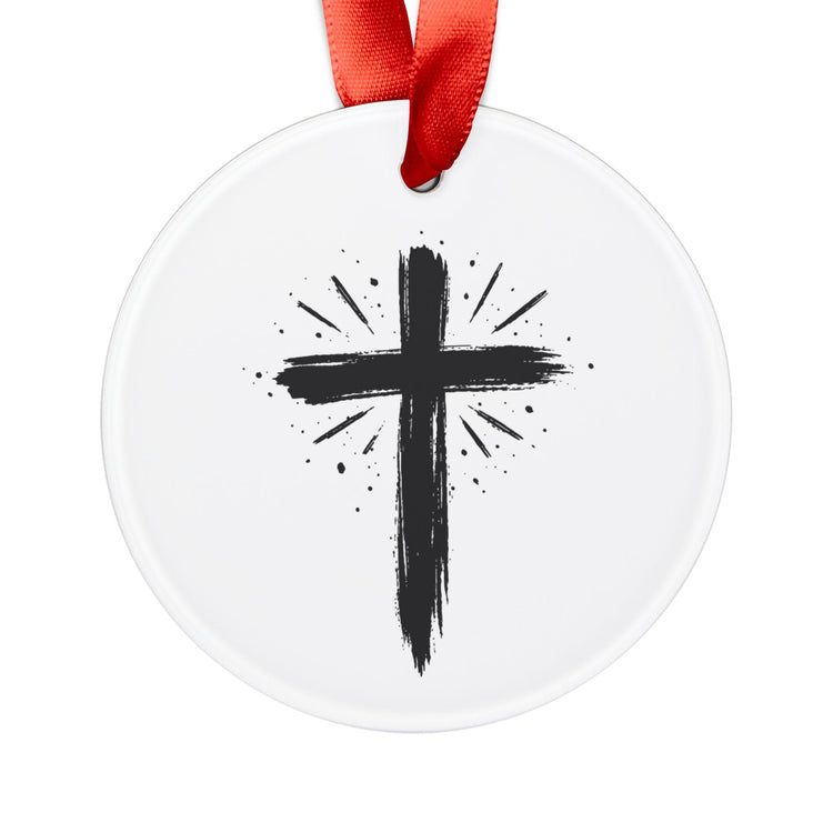 Be The Light Cross Acrylic Ornament | Christian Scripture Matthew 5:14