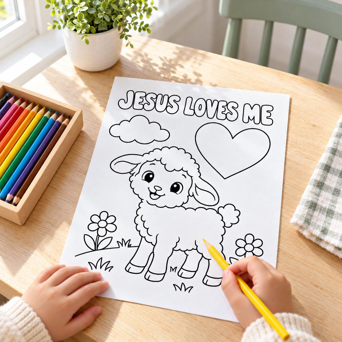 Christian Kids Coloring Pages, 24 Bible Activity Sheets, Sunday School Printable PDF, Instant Download