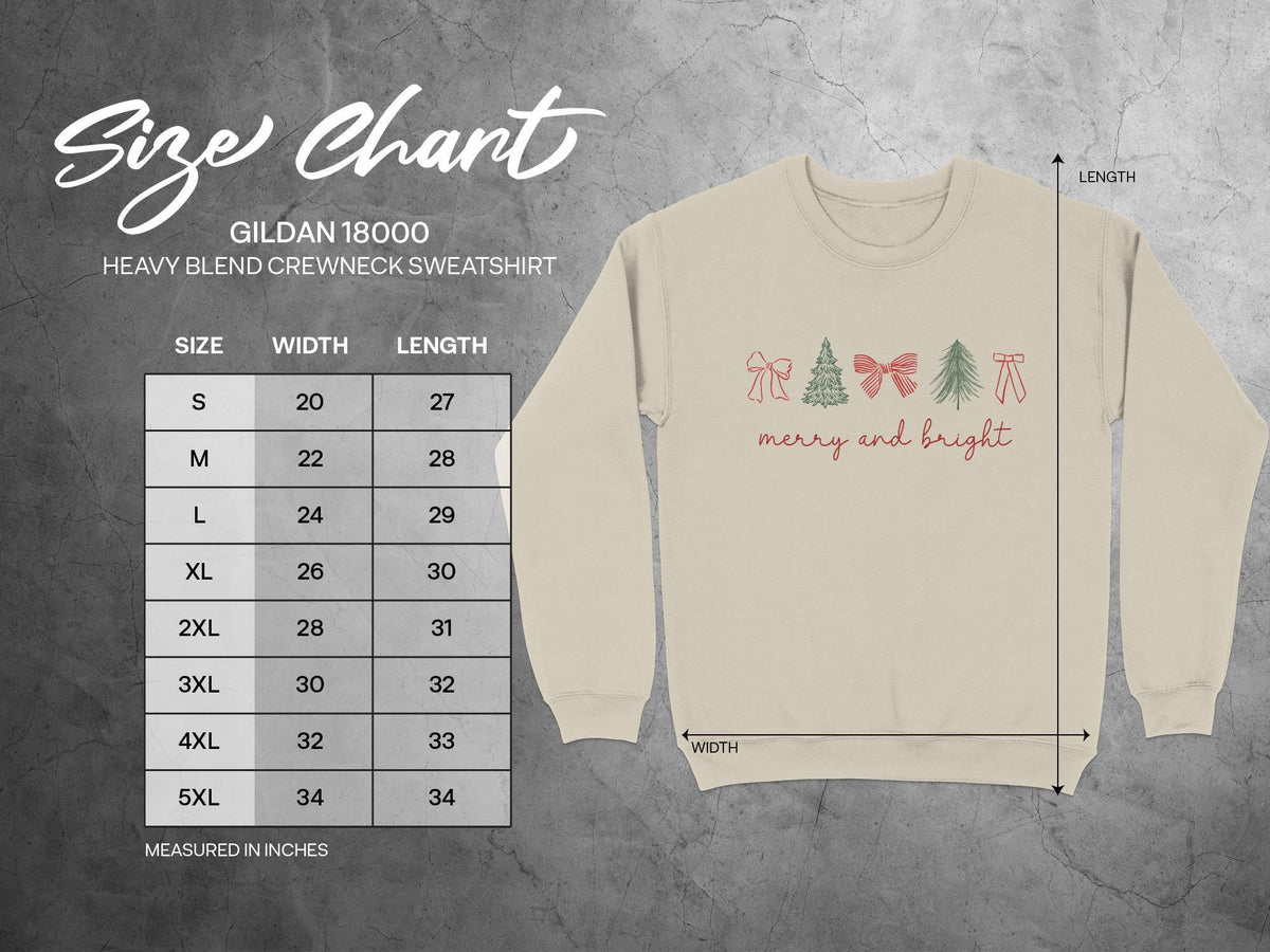 Coquette Bow Christmas Tree Sweatshirt, Merry and Bright Holiday Crewneck for Women