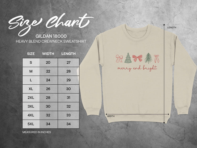 Coquette Bow Christmas Tree Sweatshirt, Merry and Bright Holiday Crewneck for Women