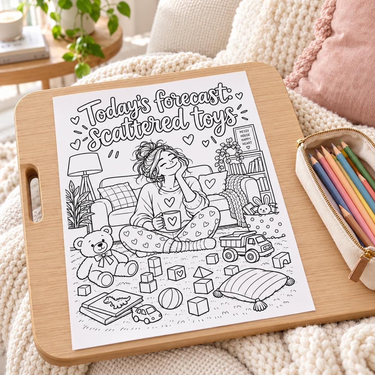 Funny Mom Moments Coloring Pages, 24 Printable PDF (Digital Download)