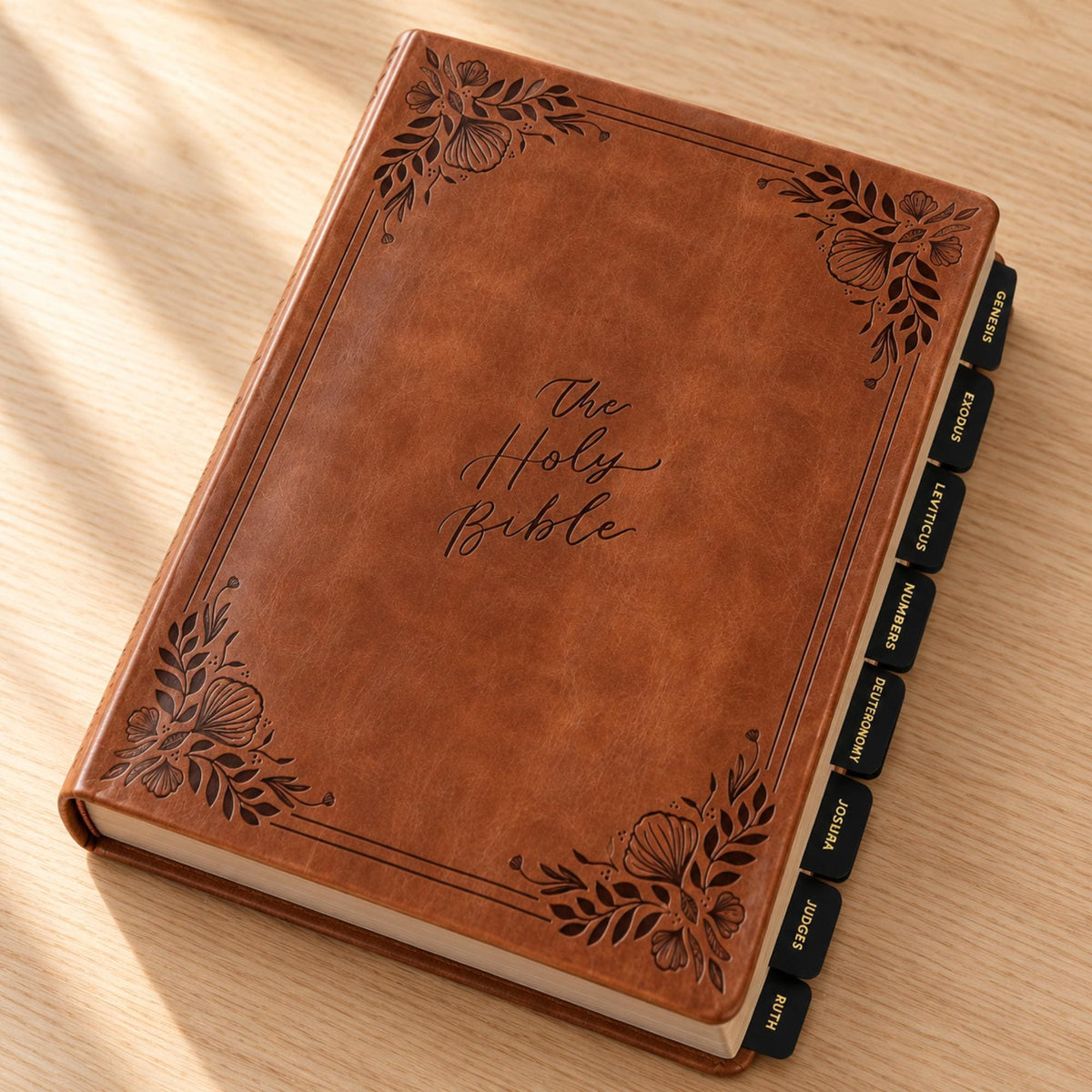 CSB Notetaking Bible, Brown Floral Embossed Softcover, Wide Margin Journaling (Optional Study Set)