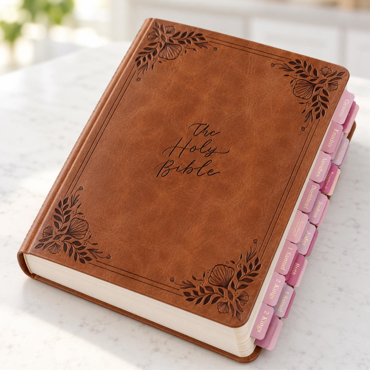 CSB Notetaking Bible, Brown Floral Embossed Softcover, Wide Margin Journaling (Optional Study Set)