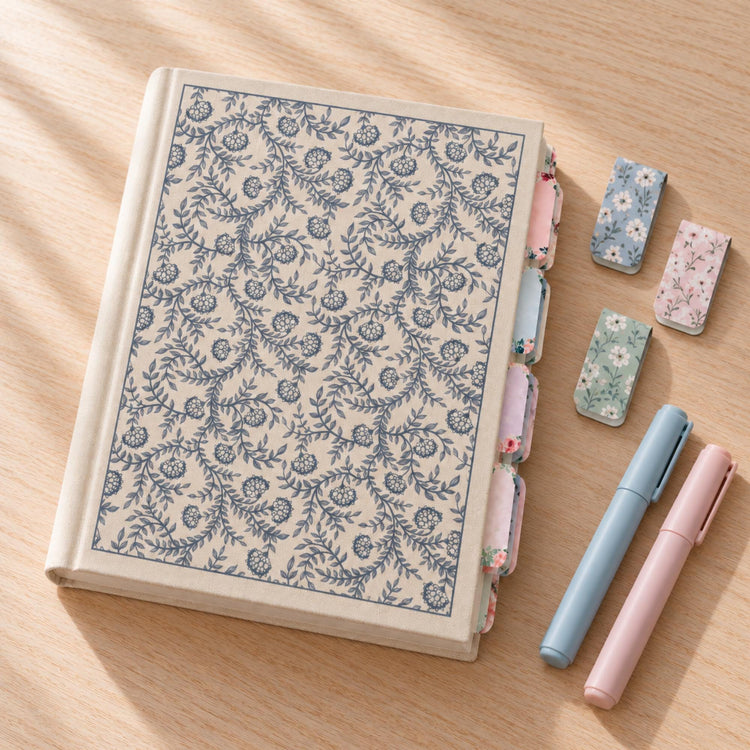 ESV Journaling Bible, Floral Cloth Hardcover, 2-Inch Margins, Gift Set Option